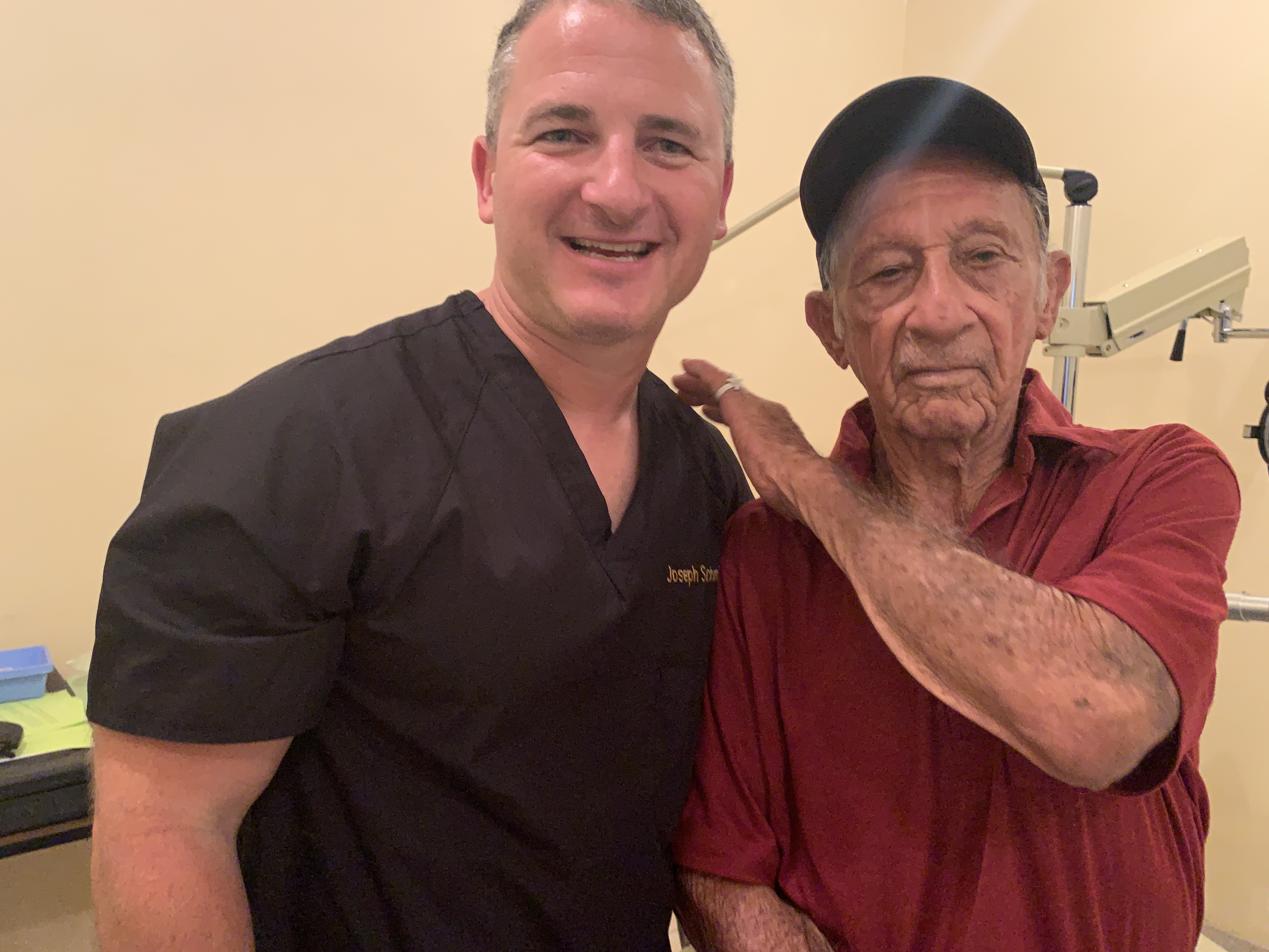Dr. Schmitz during a medical mission in Fiji